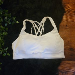 White Sports Bra